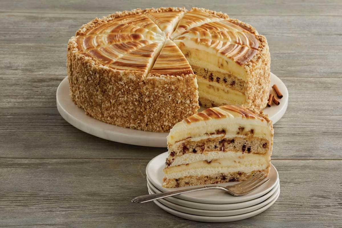 10-Inch Cinnabon Cinnamon Swirl Cheesecake - The Cheesecake Factory Menu Prices 2026